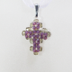Small Cross - Trevina-Violet Organza - 2
